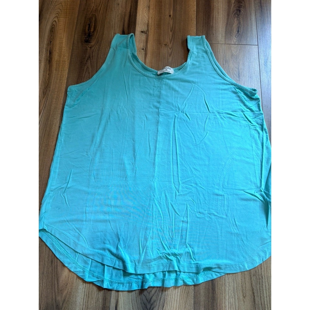 Zenana Basic Tank Top 1X Mint Green‎ Stretch Modal Shirt Summer Soft Beach